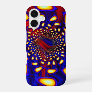 KaleidoBerries Psychedelic Fused Glass Fractal iPhone 16 Case