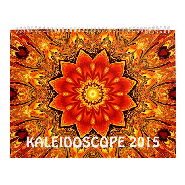 Kaleidoscope 12 month wall calendar (Cover)