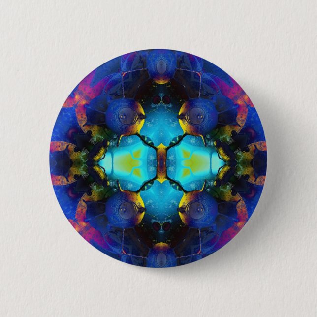 Kaleidoscope 1 6 cm round badge (Front)