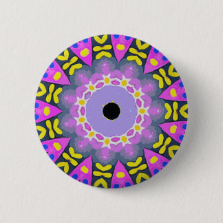 kaleidoscope 6 cm round badge