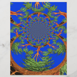 Kaleidoscope Acacia Tree Art Print/Graphic