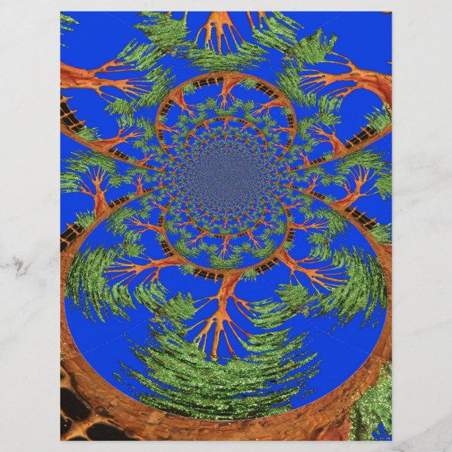 Kaleidoscope Acacia Tree Art Print/Graphic (Front)