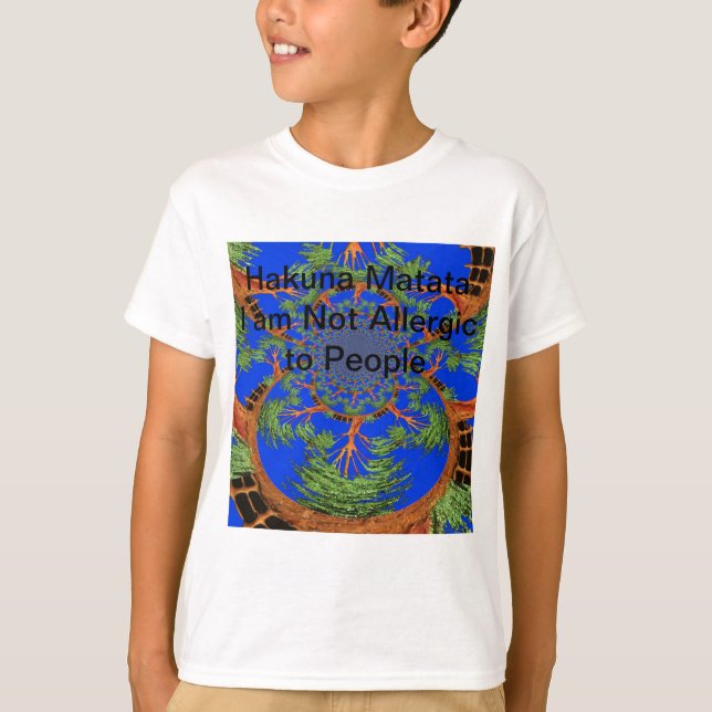 Kaleidoscope Acacia Tree Art Print/Graphic T-Shirt (Front)