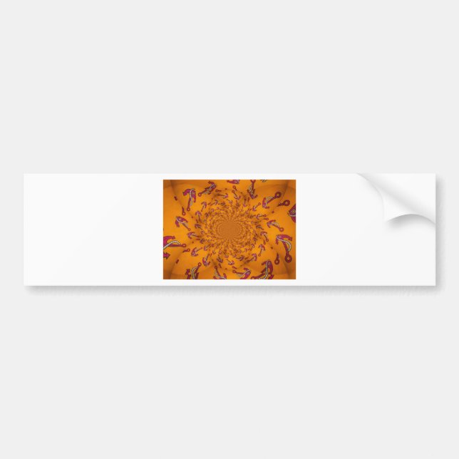 Kaleidoscope Anchor Art Print Bumper Sticker (Front)