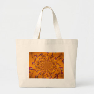 Kaleidoscope Anchor Art Print Large Tote Bag