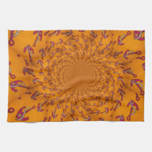 Kaleidoscope Anchor Art Print Tea Towel