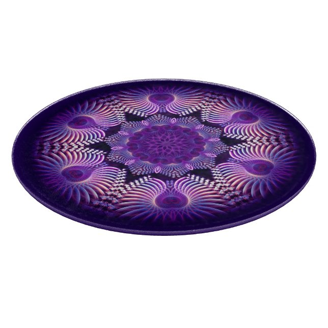 Kaleidoscope Apophysis Flower I Cutting Board (Corner)