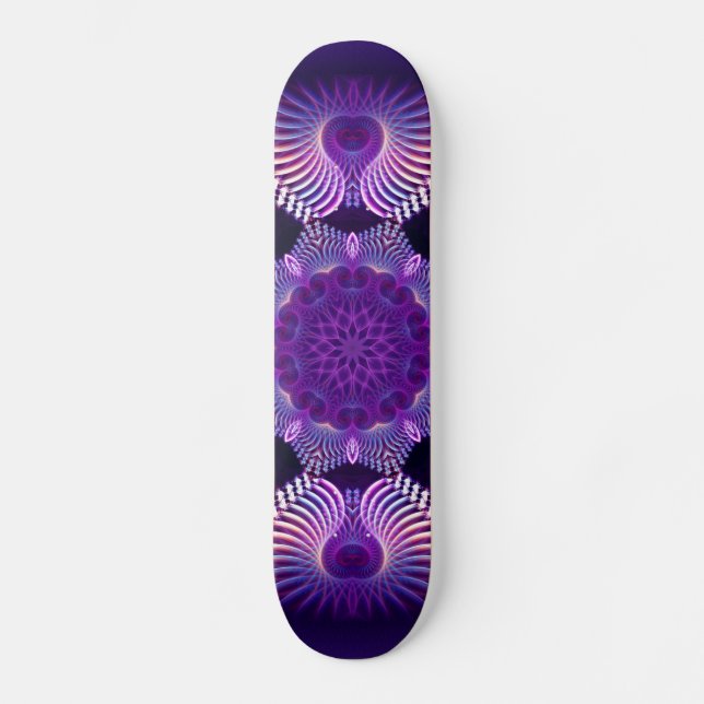 Kaleidoscope Apophysis Flower I Skateboard (Front)