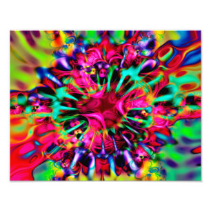 Kaleidoscope Apophysis Fractal Art - I Photo Print