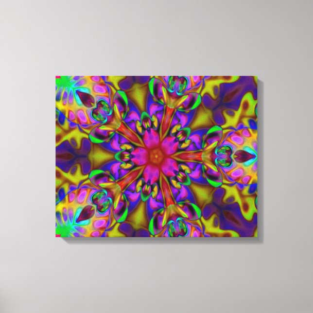 Kaleidoscope Apophysis Fractal Art - II Canvas Print (Front)