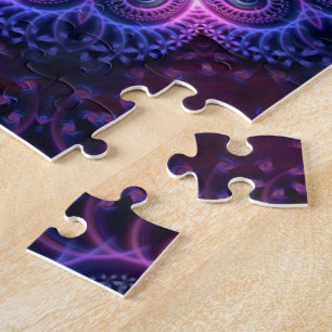 Kaleidoscope Apophysis Mandala Hearts Jigsaw Puzzle