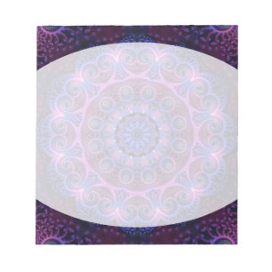 Kaleidoscope Apophysis Mandala Hearts Notepad