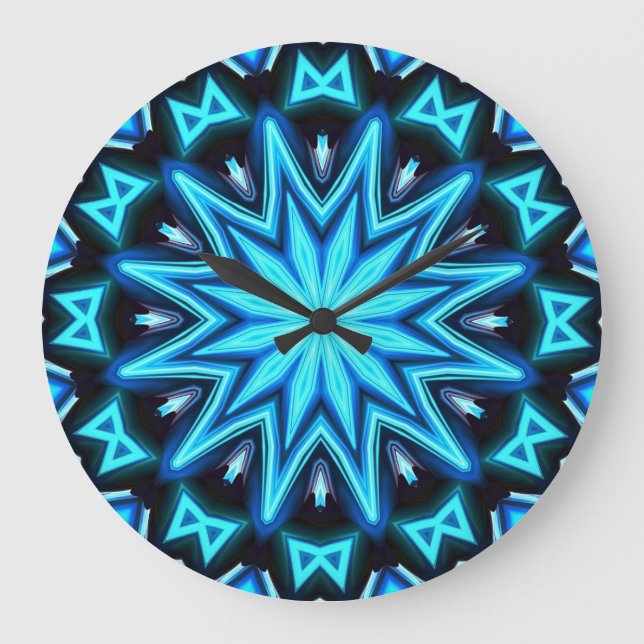 Kaleidoscope Art 10 Wall Clocks & Numeral Options (Front)