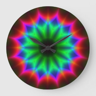 Kaleidoscope Art 17 Wall Clocks & Numeral Options
