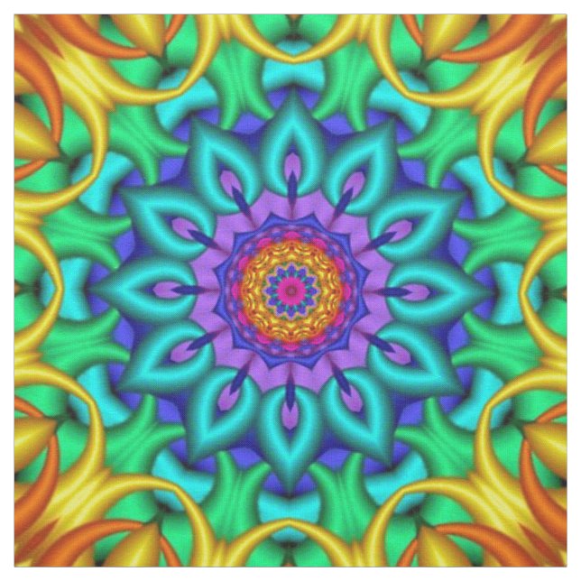 Kaleidoscope Art 18 Custom Fabric (Swatch)