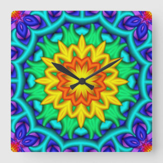 Kaleidoscope Art 19 Wall Clocks & Numeral Options