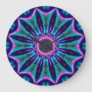 Kaleidoscope Art 1 Wall Clocks & Numeral Options