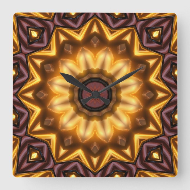 Kaleidoscope Art 20 Wall Clocks & Numeral Options (Front)