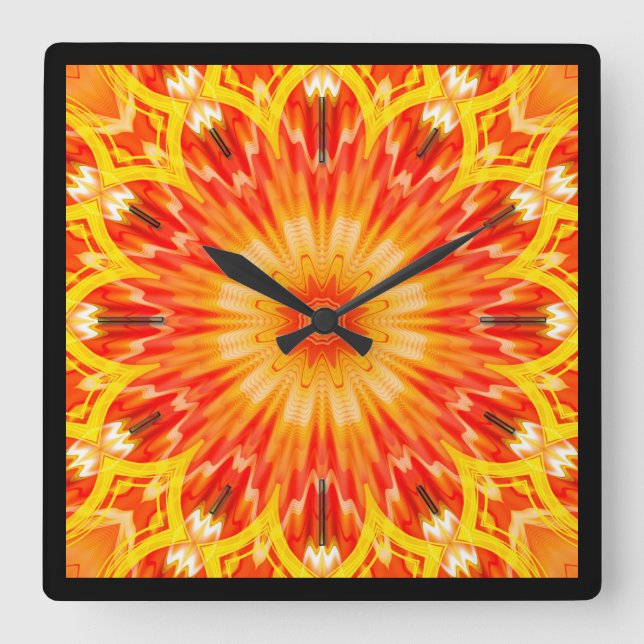 Kaleidoscope Art 29 Wall Clocks & Numeral Options (Front)