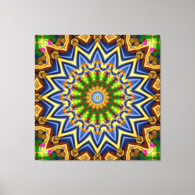 Kaleidoscope Art 33 Canvas Print (Front)