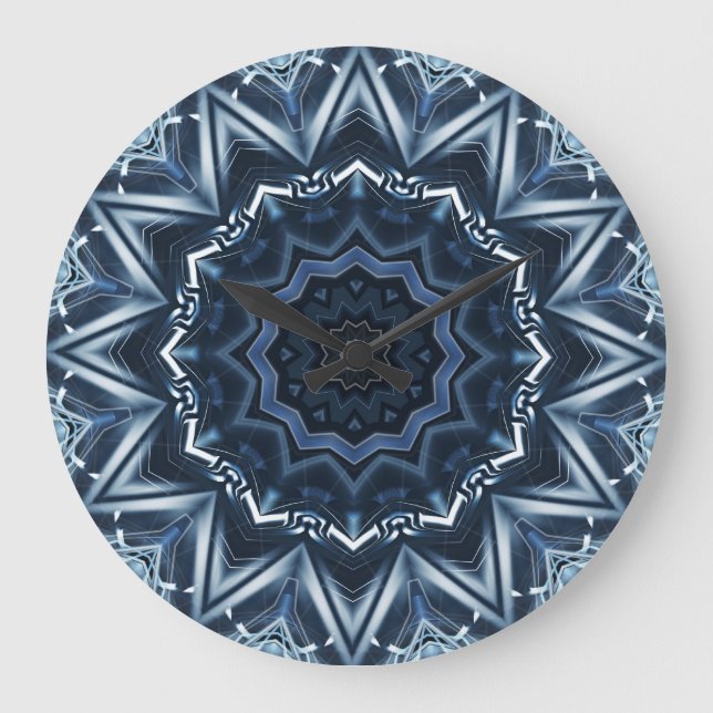 Kaleidoscope Art 3 Wall Clocks & Numeral Options (Front)