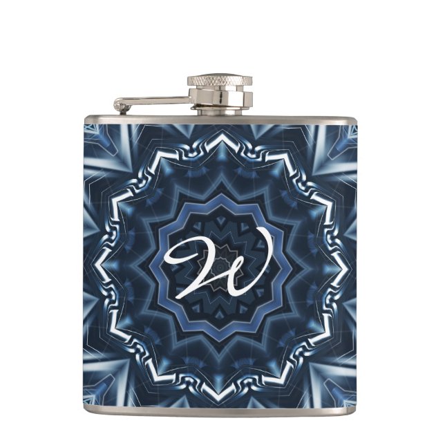 Kaleidoscope Art 3 Wrapped Flask (Front)