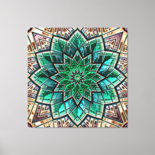 Kaleidoscope Art 40A-40B Image Options Canvas Print (Front)