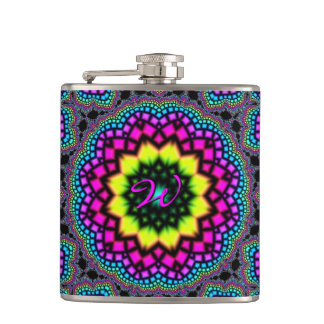 Kaleidoscope Art 4 Wrapped Flask