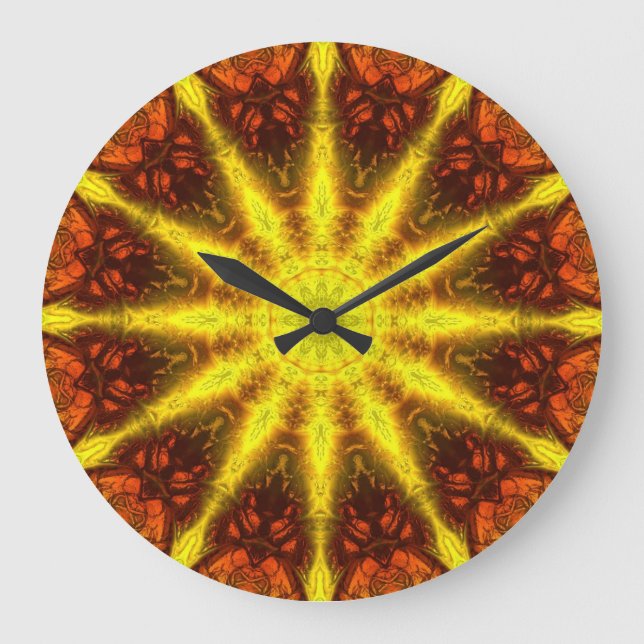 Kaleidoscope Art 5 Wall Clocks & Numeral Options (Front)