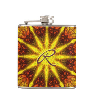 Kaleidoscope Art 5 Wrapped Flask