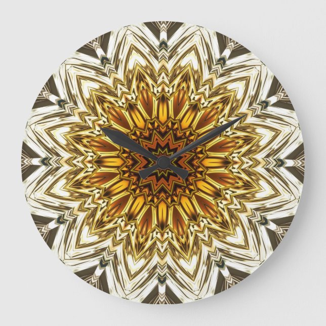 Kaleidoscope Art 7 Wall Clocks & Numeral Options (Front)