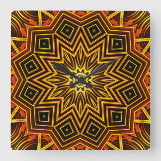 Kaleidoscope Art 9 Wall Clocks & Numeral Options