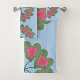 Kaleidoscope Caladium Leaf Bath Towel Set