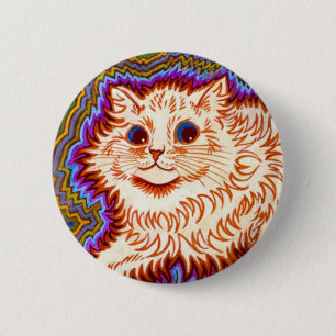 Kaleidoscope Cat 6 Cm Round Badge