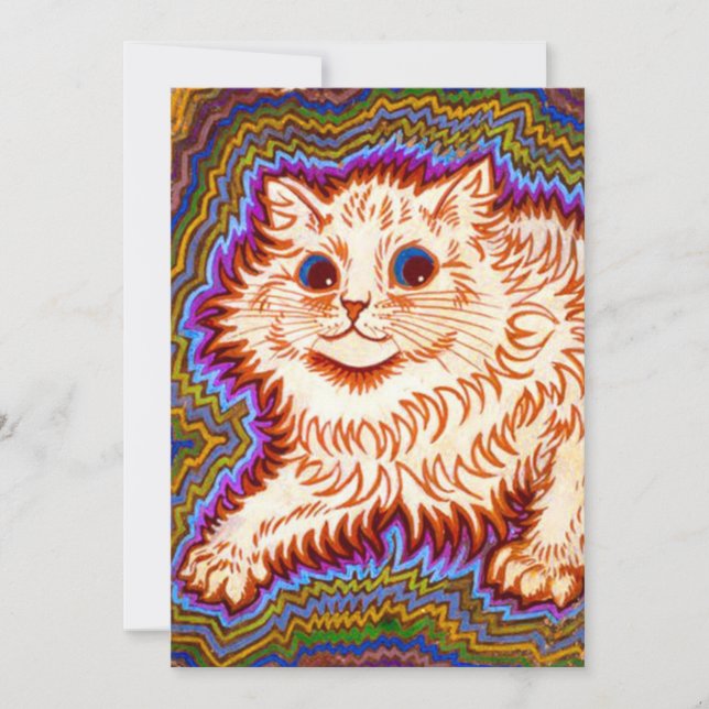 Kaleidoscope Cat Invitation (Front)