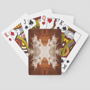 Kaleidoscope Cow Hide Pattern Playing Cards