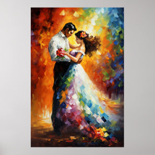 Kaleidoscope Dance – Romantic Couple Poster