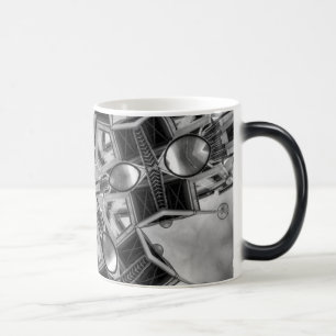 Kaleidoscope dark grey Star... Magic Mug