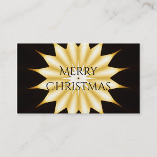 Kaleidoscope Design Bright Yellow Star Business Card