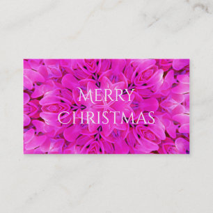 Kaleidoscope Design Hot Pink Floral Art Business Card