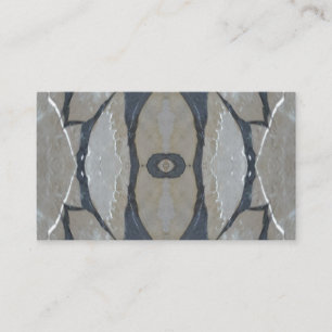 Kaleidoscope Design Light and Dark Grey Pattern Business Card