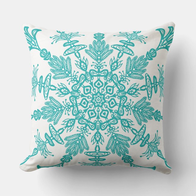 Kaleidoscope Design Throw Pillow (Front)