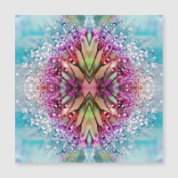 Kaleidoscope Dewdrops: Abstract Floral Art