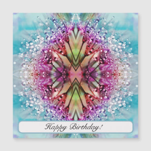 Kaleidoscope Dewdrops: Abstract Floral Art