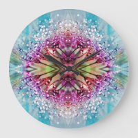 Kaleidoscope Dewdrops: Abstract Floral Art