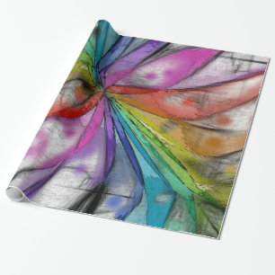 Kaleidoscope Dragonfly Wrapping Paper