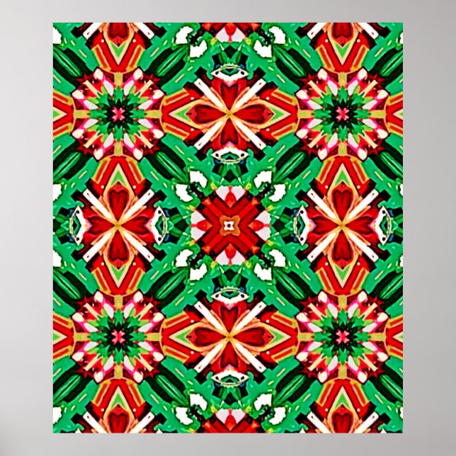 Kaleidoscope Dream Mandala Art Poster (Front)
