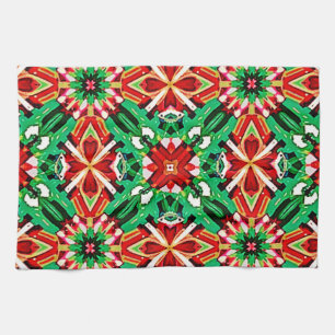 Kaleidoscope Dream Mandala Art Tea Towel