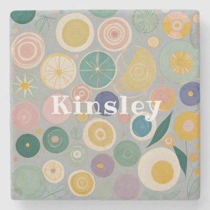 Kaleidoscope Dream Personalised Stone Coaster