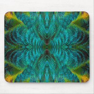 Kaleidoscope Feather Design Mouse Pad